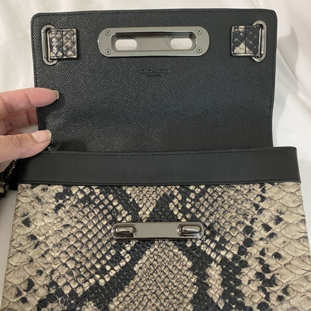 Authentic Coach Beechwood Python Embossed Leather - image 5